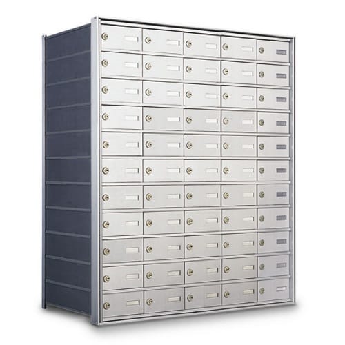 Rear Loading 55-Door Horizontal Private Mailbox